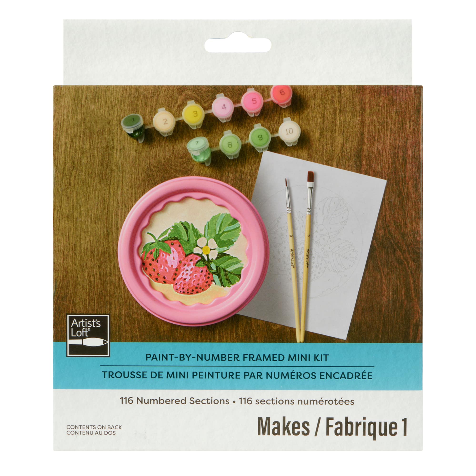Strawberries Paint-by-Number Framed Mini Kit by Artist's Loft®
